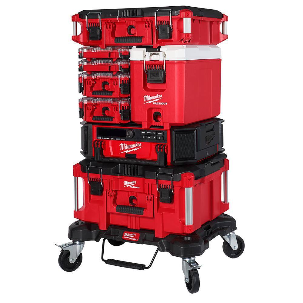 MW PACKOUT 10 in. Red 16 qt. Compact Cooler 48-22-8460