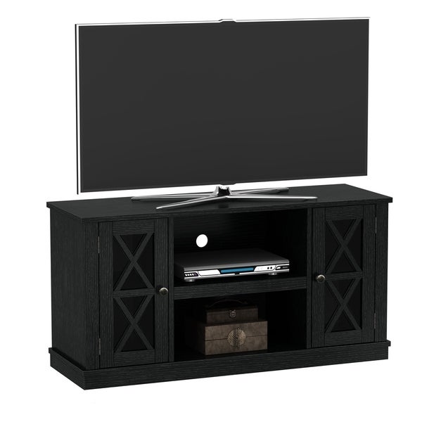 Bayport TV Stand for TVs up to 55 inches， Black