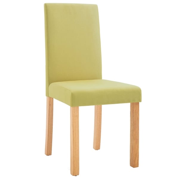 Dining Chairs 6 pcs Green Fabric