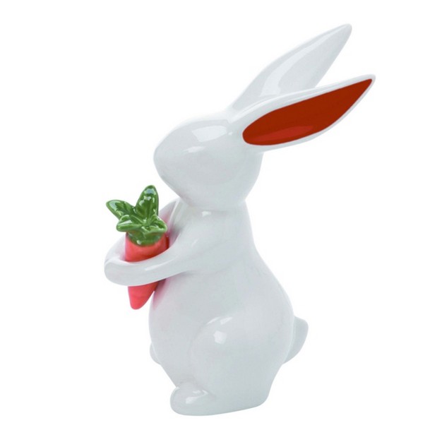 Transpac Ceramic 6 75 In Easter Bunny Set Of 2