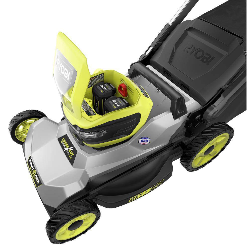 RYOBI 40-Volt HP Brushless 21 in. Cordless Battery Walk Behind Dual-Blade Self-Propelled Mower (Tool Only) RY401015BTL