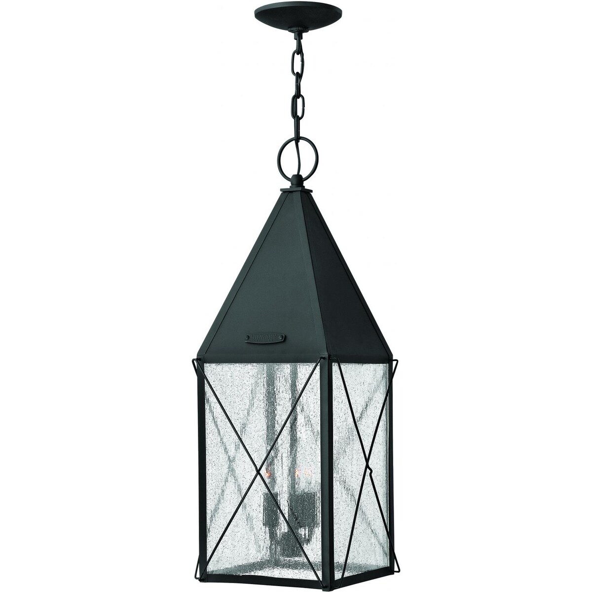 Hinkley Lighting York Three Light 25-Inch Outdoor Hanging Lantern