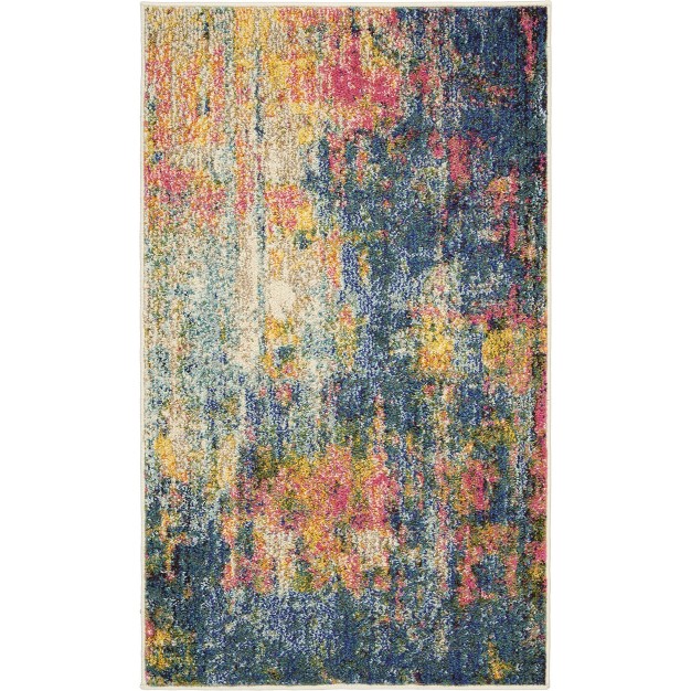 Nourison Celestial Abstract Contemporary Multicolor Indoor Rug