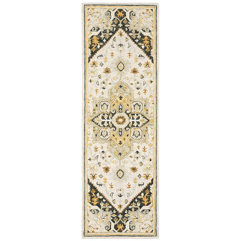 StyleHaven Andover Bohemian Medallion Handmade Wool Area Rug