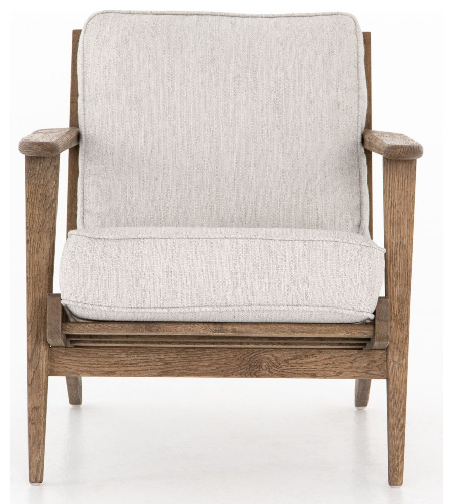 Brooks Avant Natural Lounge Chair   Midcentury   Armchairs And Accent Chairs   by Zin Home  Houzz