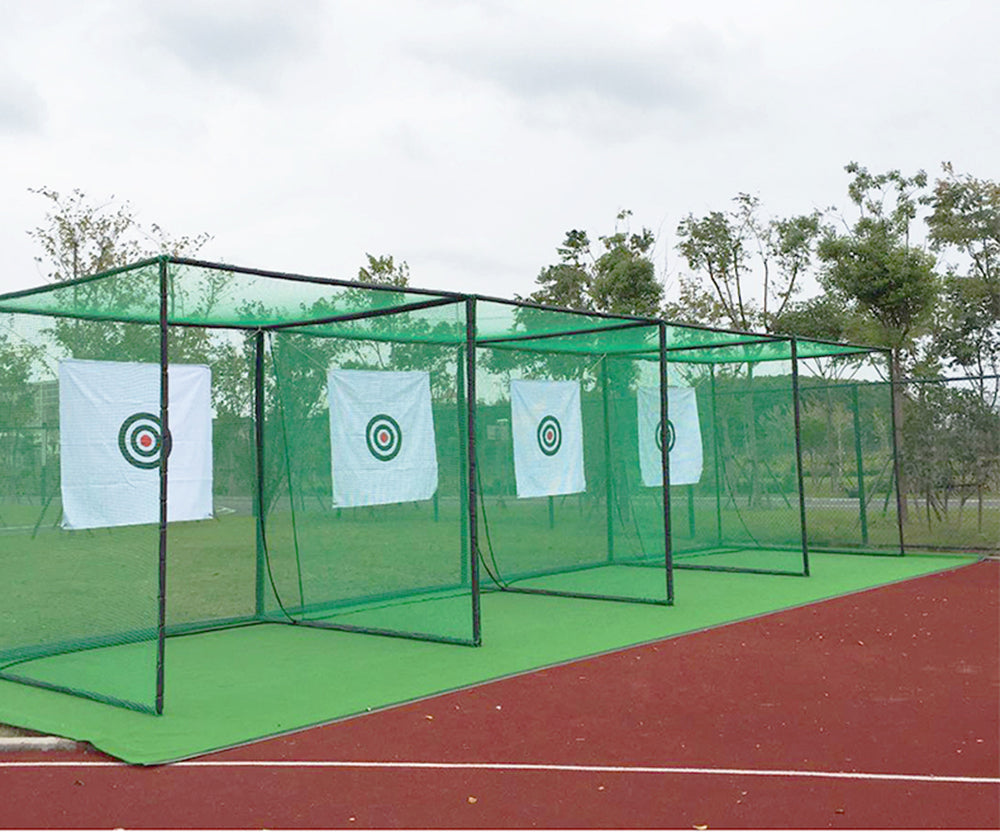 INTBUYING Golf Practice Net Foldable Golf Hitting Cage Practice Net Network Training Aid Golf Target Network