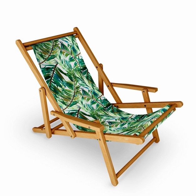 Marta Barragan Camarasa Leaf The Jungle Watercolor Sling Chair Deny Designs