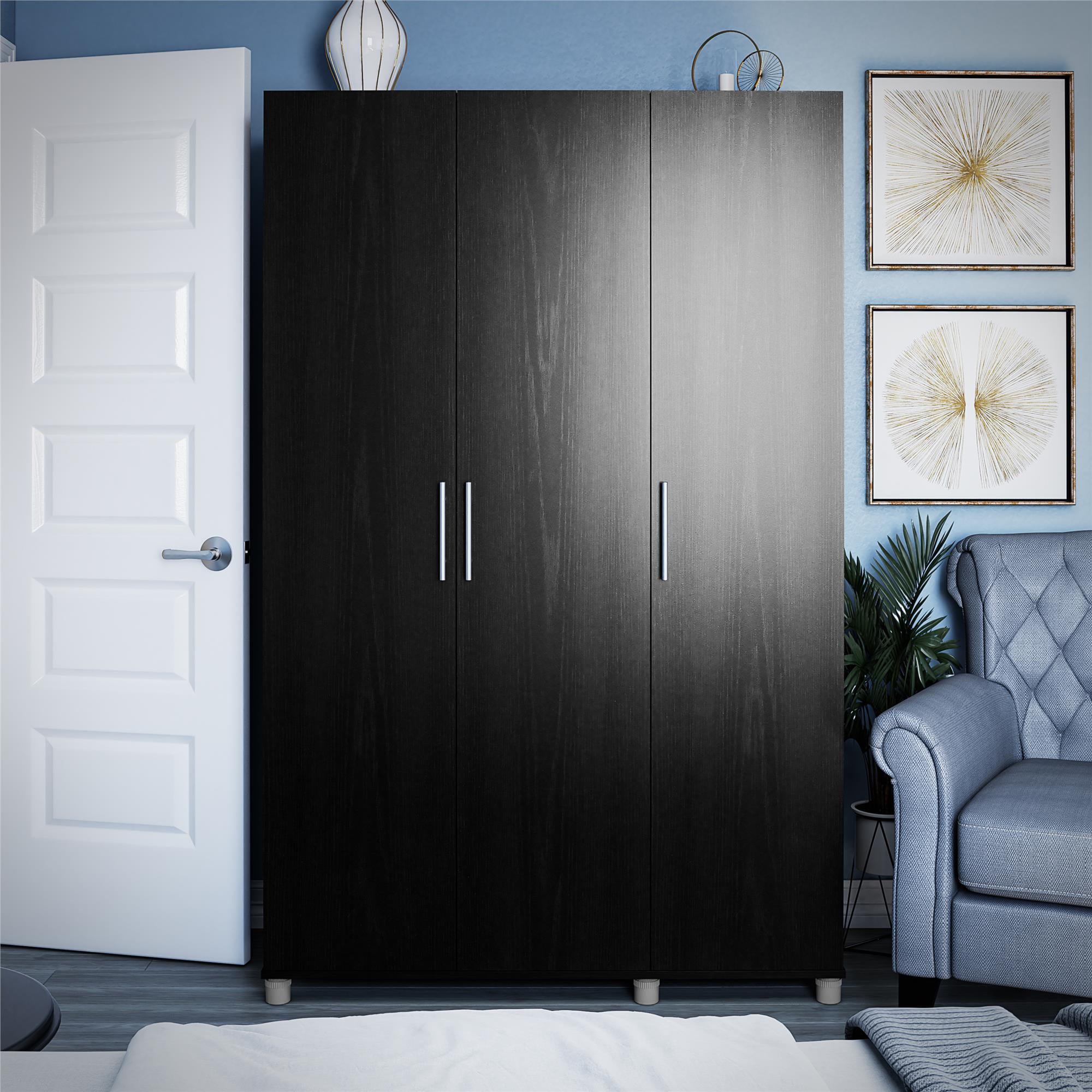 Systembuild Evolution Westford 3 Door Wardrobe, Black Oak