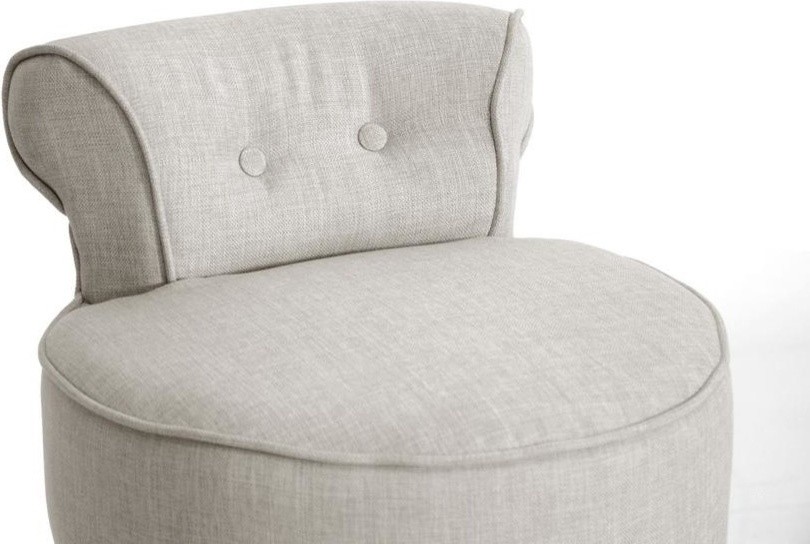 Millani Beige Linen Modern Lounge Stool   Transitional   Armchairs And Accent Chairs   by Interiortradefurniture  Houzz