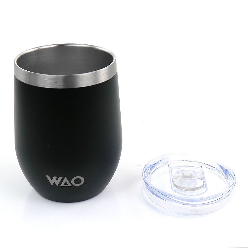 Wao 12 Ounce thermal Wine Tumbler with Lid