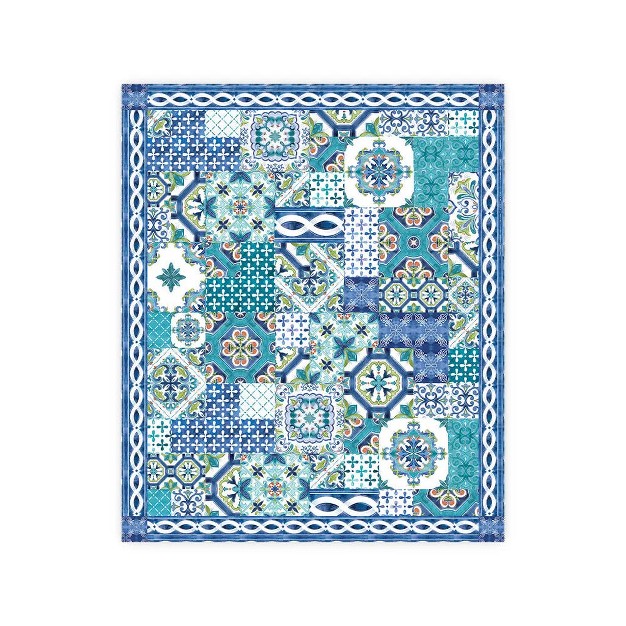 Laural Home Callisto Tiles Rectangle Tablecloth