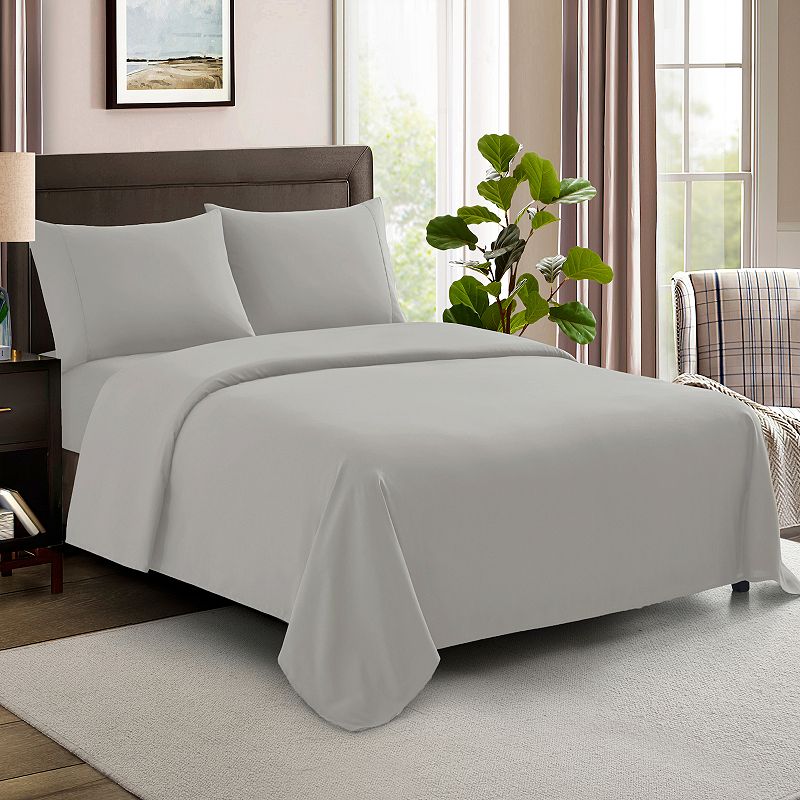 Sweet Home Collection 600 Thread Count Sateen Sheet Set with Pillowcases