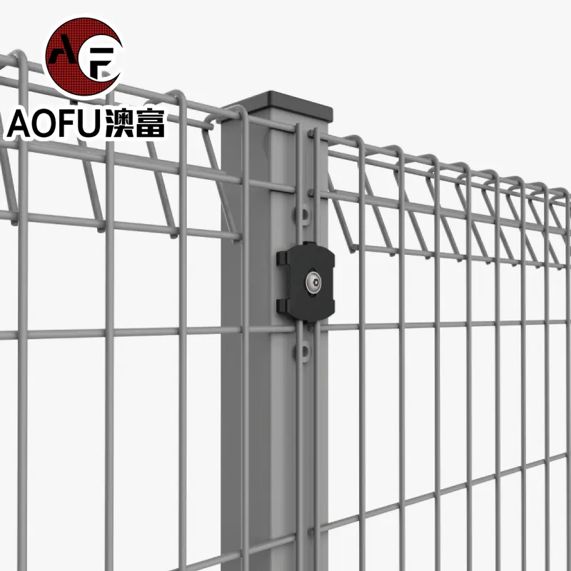 Malaysia Korea Singapore Style 50 x 150 mm 1.75m x 2.4m Roll Top Galvanized and PVC Coated Powder Coated BRC Welded Mesh Fence