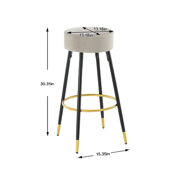 Counter Height Bar Stools for Kitchen Island Coffee Shop Bar，Set of 2