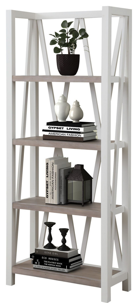 Parker House Americana Modern Etagere Bookcase   Farmhouse   Bookcases   by Unlimited Furniture Group  Houzz