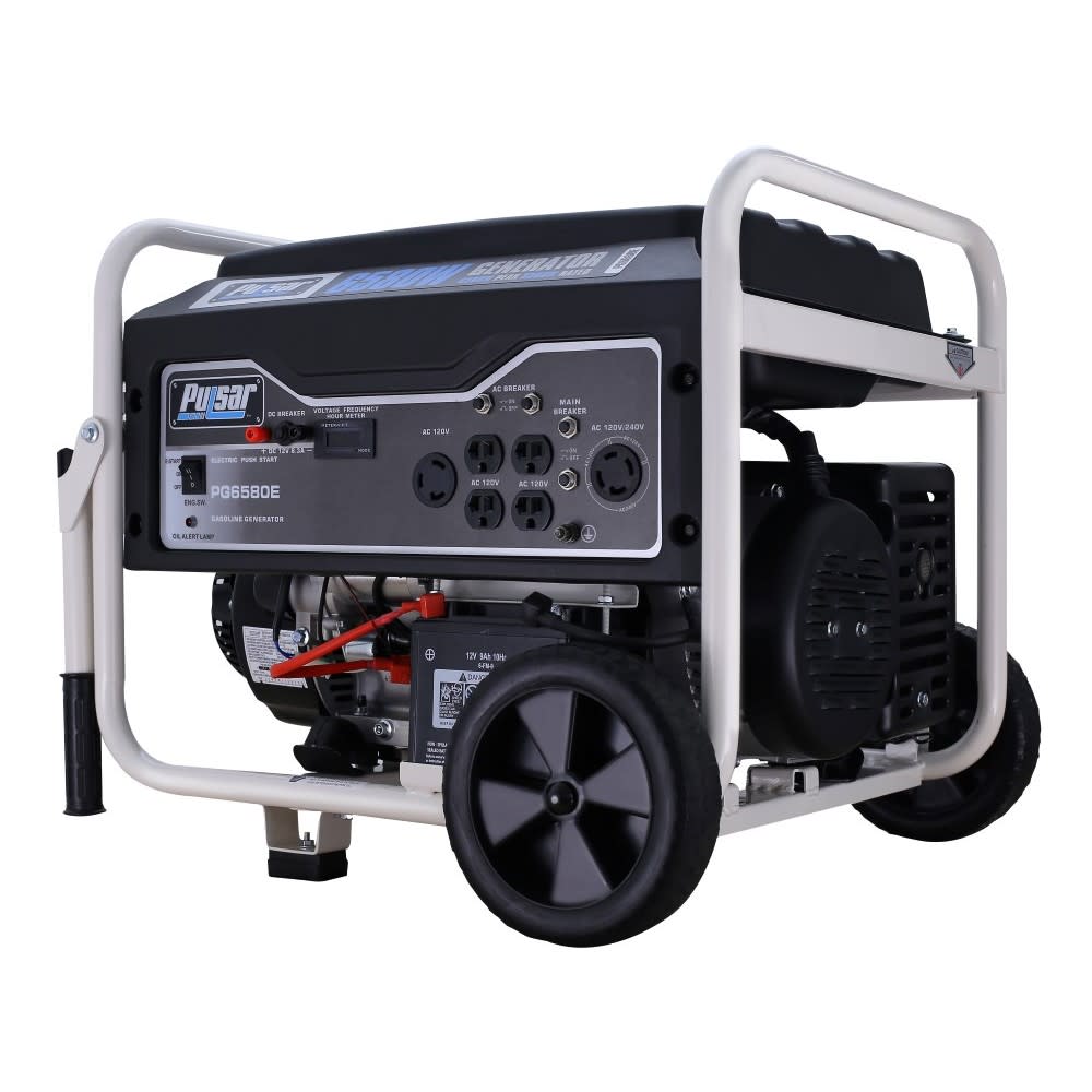 Pulsar Generator 120/240V 6580W 274 cc 4 Stroke Gasoline Portable ;