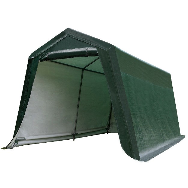 Costway 10 x27 x10 x27 Patio Tent Carport Storage Shelter Shed Car Canopy Heavy Duty Green