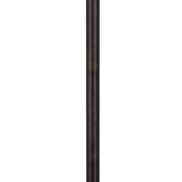 Eli 60 Inch  Style Floor Lamp， Glass Shade， Metal Base， Antique Bronze