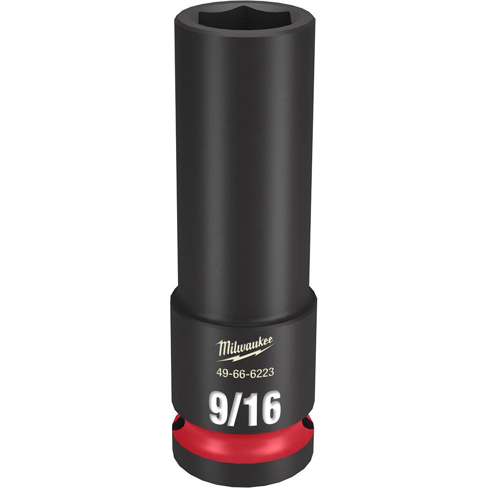 Milwaukee SHOCKWAVE™ Impact Duty™ Socket 1/2 Drive 9/16 Deep 6 Point