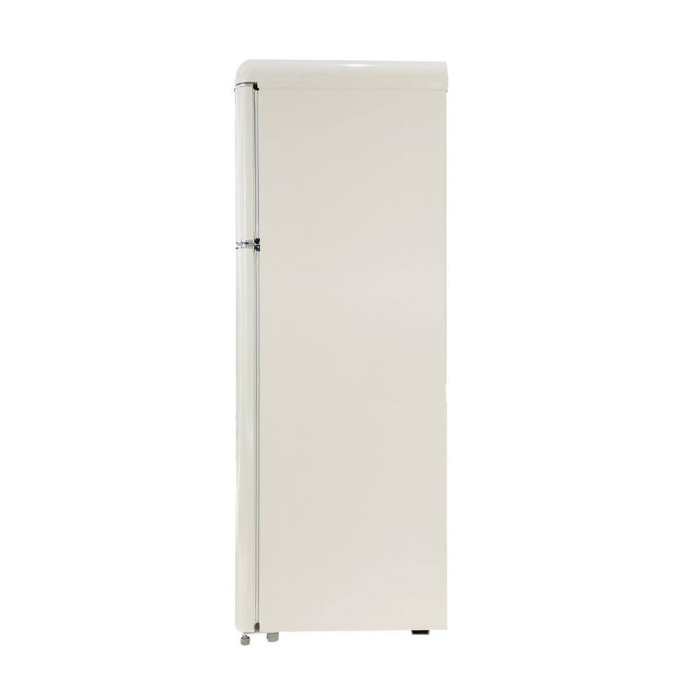 Frigidaire 7.5 cu. ft. Mini Fridge in Cream with Rounded Corners and Top Freezer EFR756-CREAM