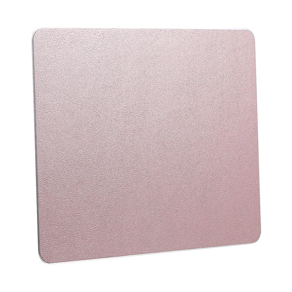 Small Aluminum Mouse Pad Pu+pvc Dual Purpose Mouse Pad Gaming Office Mouse Pad 198*160mm Rose Gold Rose Gold