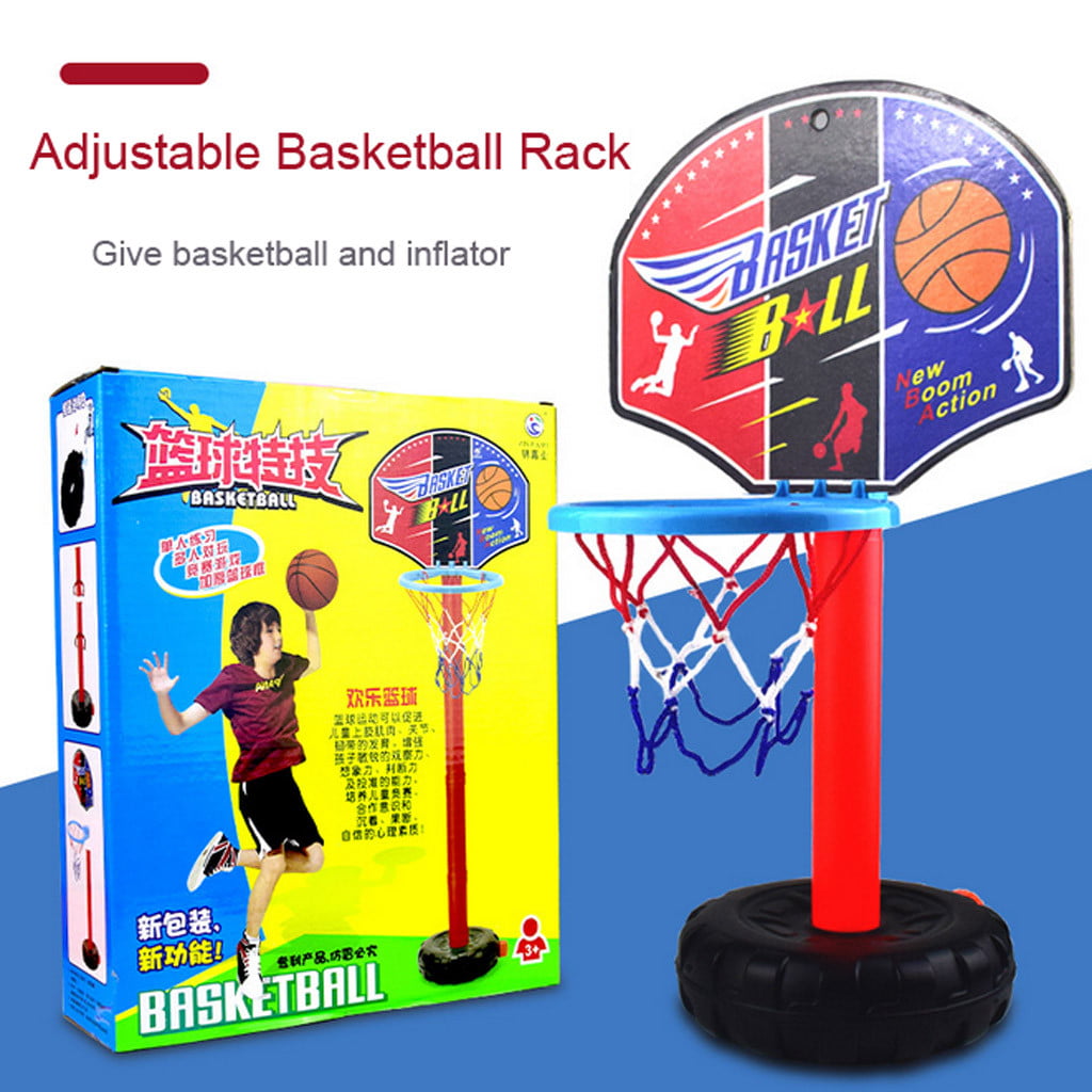 Fridja Kids Height- Adjustable Sports Basketball System Hoop Basketball Goal Backboard