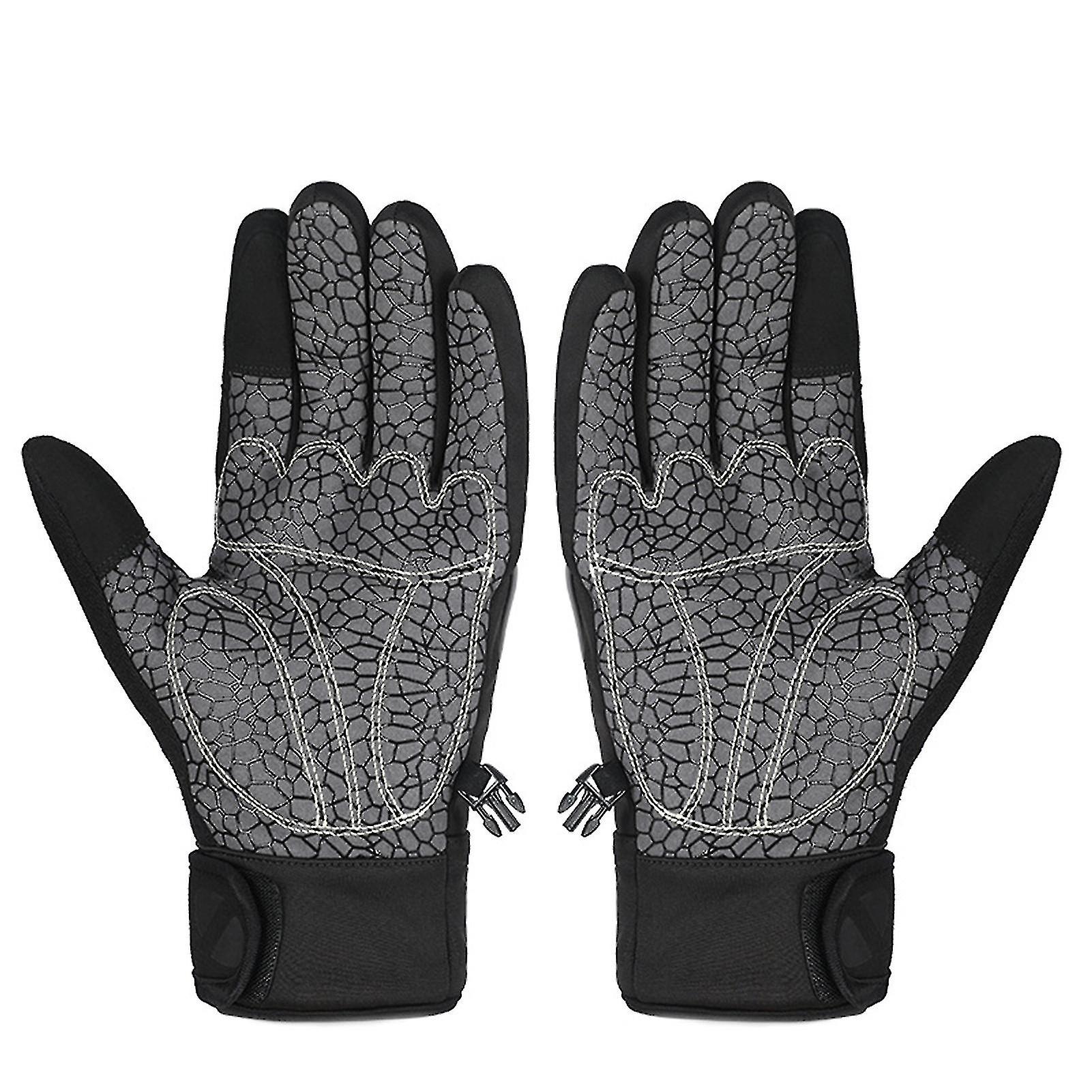 1 Pair Touchscreen Gloves Wind-proof High Sensibility Anti Slip Driving Motorcycle Winter Warm Gloves For Outdoor