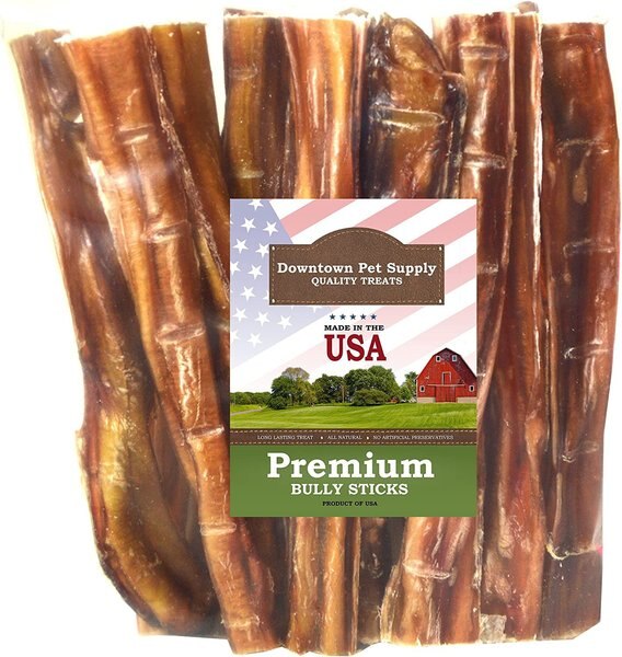 Downtown Pet Supply USA Bully Sticks 6-in Dog Treats， 100 count