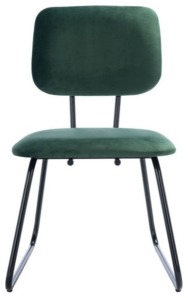 Hallie Side Chair  Malachite Green Velvet  Set of 2   Contemporary   Dining Chairs   by Rustic Home Furniture Deco  Houzz