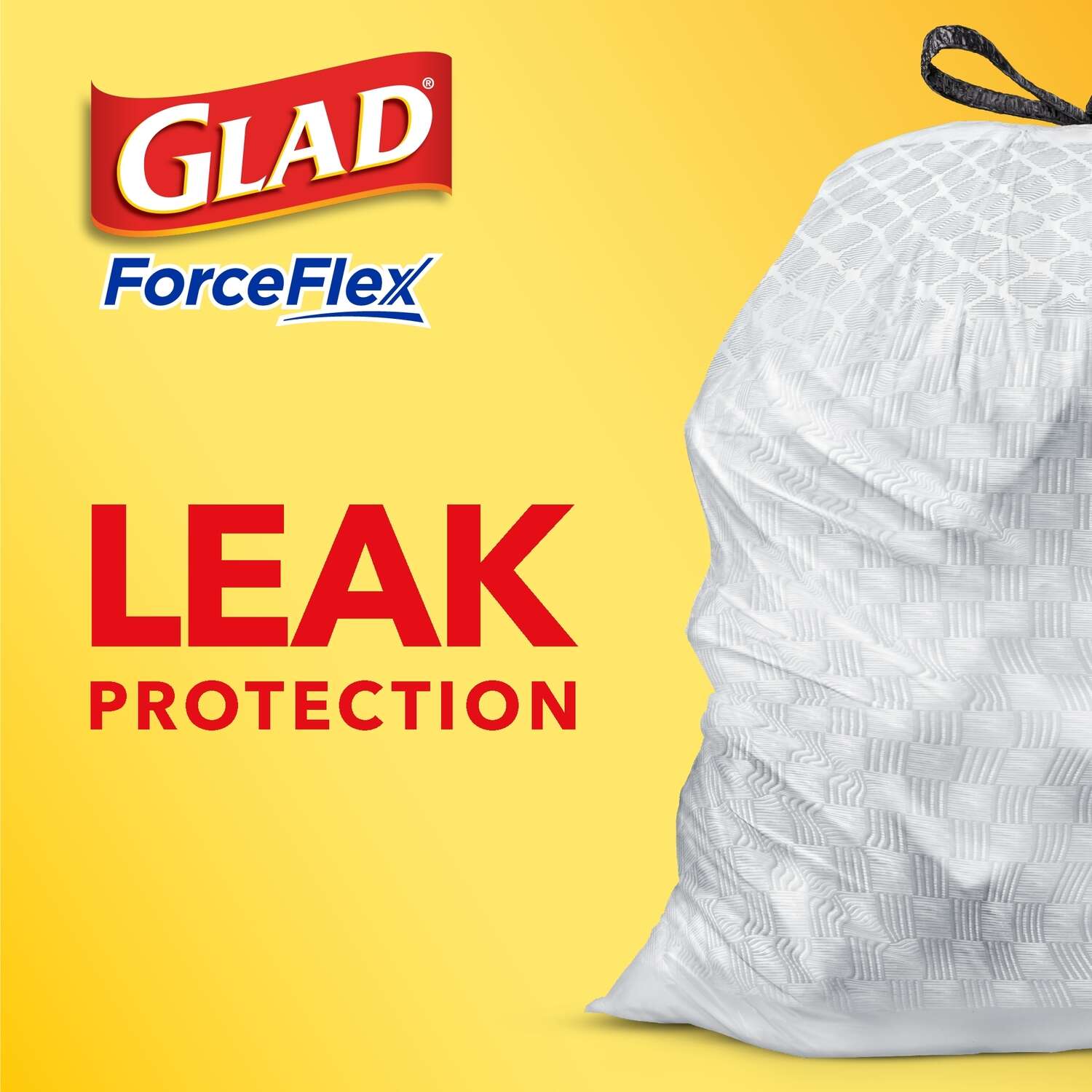 Glad ForceFlex 13 gal Tall Kitchen Bags Drawstring 90 pk 0.72 mil