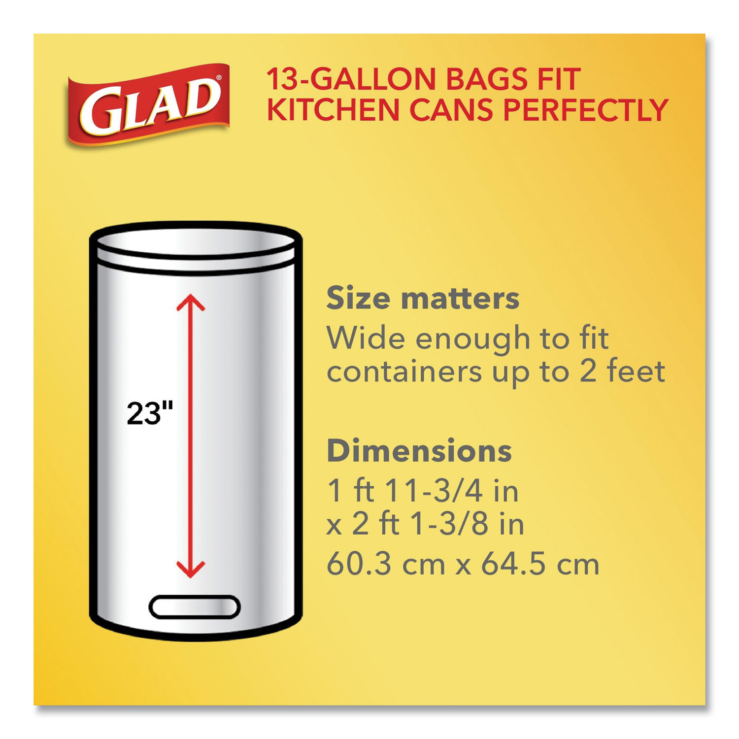 OdorShield Tall Kitchen Drawstring Bags by Gladandreg; CLO78900