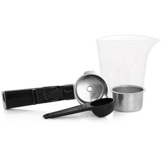 Mr. Coffee 2.5-Cup Black Drip Coffee Maker Steam Espresso Machine Cappuccino and Latte 985118230M