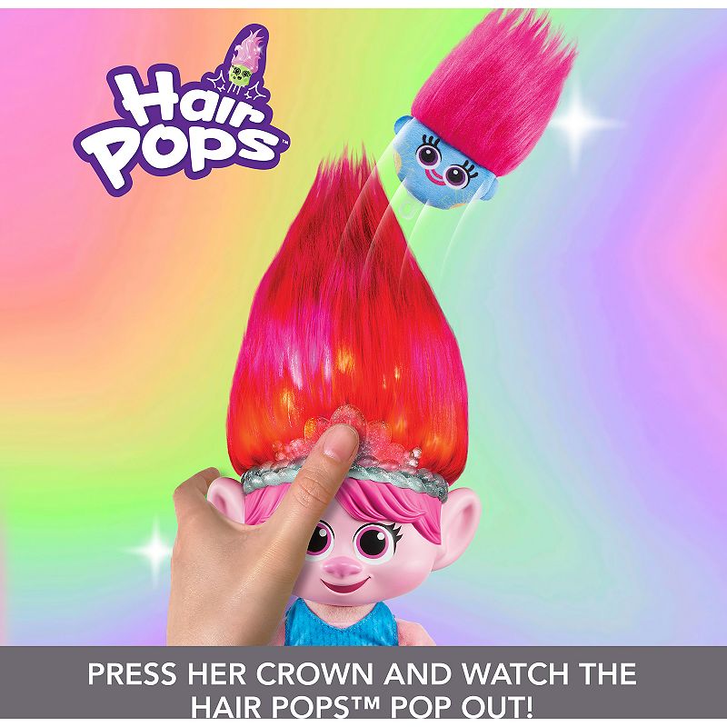 DreamWorks Trolls Band Together Hair Pops Showtime Surprise Queen Poppy Plush