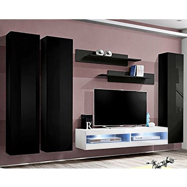 Fly CD1 34TV Wall Mounted Floating Modern Entertainment Center