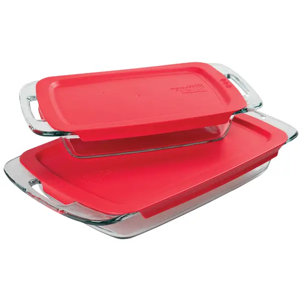 Pyrex 4 Piece Easy Grab Glass Baking Dishes