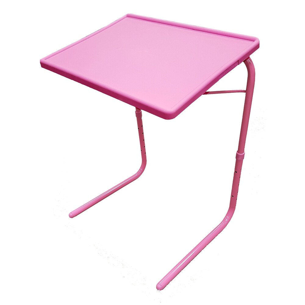 Portable Foldable TV Tray Table   Laptop  Eating Stand W/Adjustable Tray   Sliding Adjustable Cup Holder   As Seen on TV