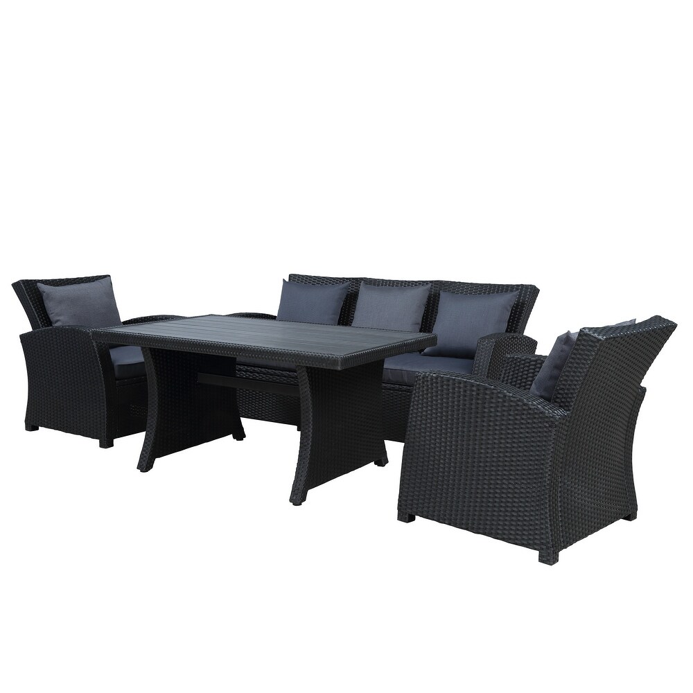 Outdoor Patio Furniture Set 4 Piece Conversation Set