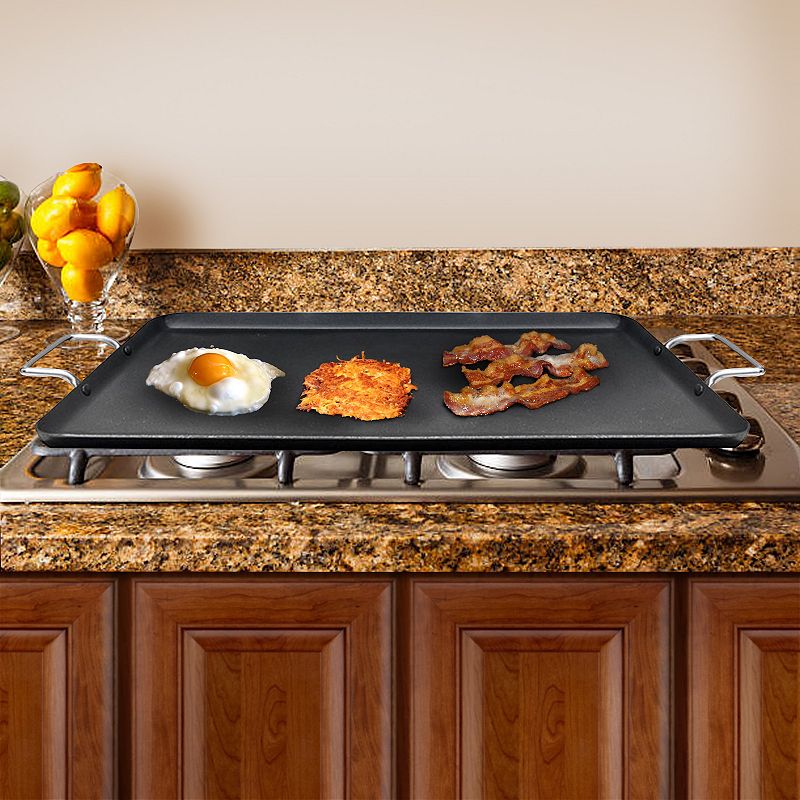 Brentwood 19x11.5 Inch Double Griddle