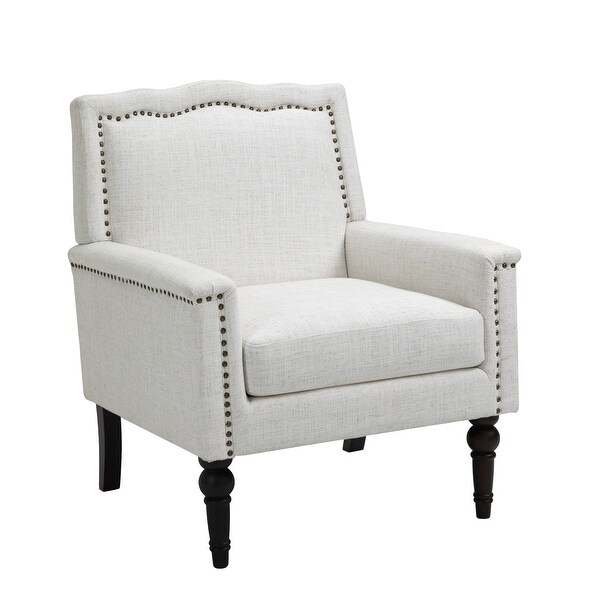 Contemporary Accent Armchair with Nailheads Living Room Furniture