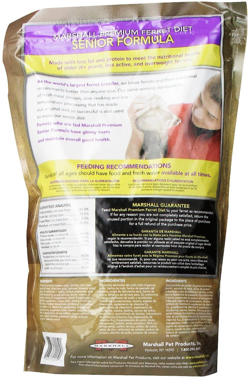 Marshall Premium Senior Formula Ferret Food