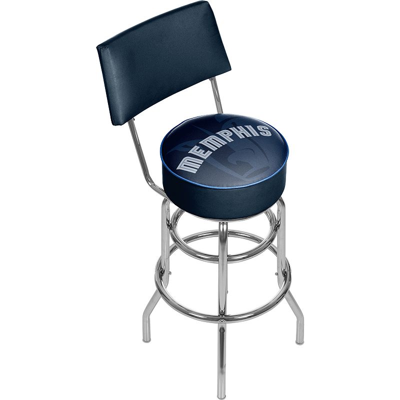 Memphis Grizzlies Padded Swivel Bar Stool with Back