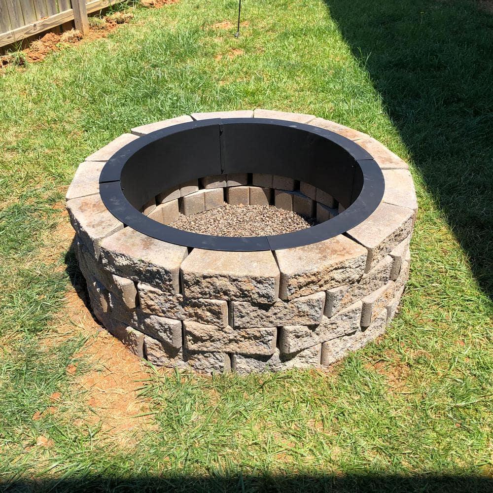 Sunnydaze Decor 36 in x 36 in Round HeavyDuty Steel Wood Burning Fire Pit Rim Liner