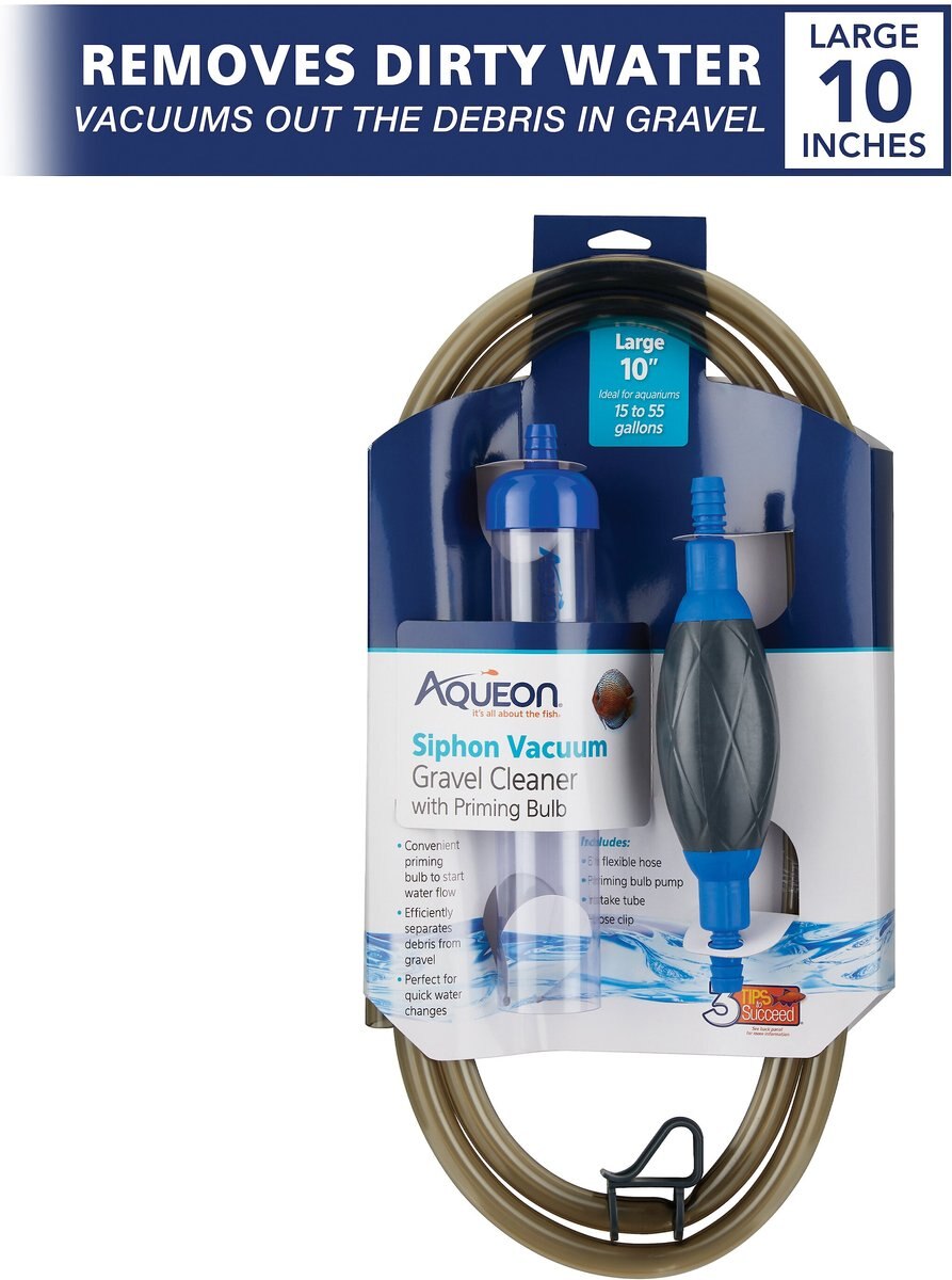 Aqueon Siphon Vacuum with Priming Bulb Aquarium Gravel Cleaner