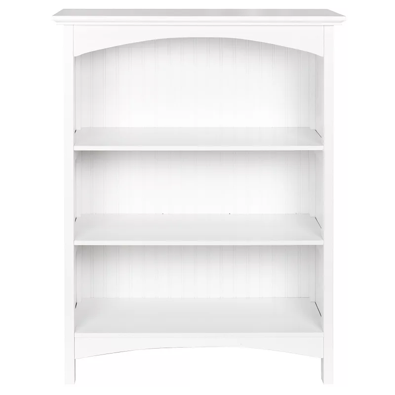 eHemco 3 Tier Bookcase with 2 Arched Supports