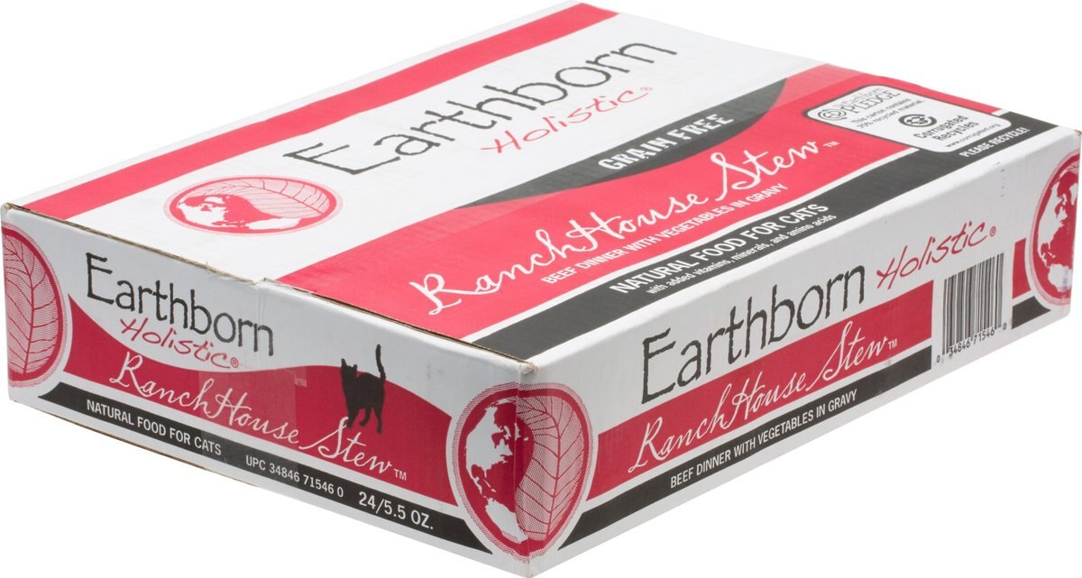 Earthborn Holistic Ranch House Stew Grain-Free Natural Canned Cat and Kitten Food