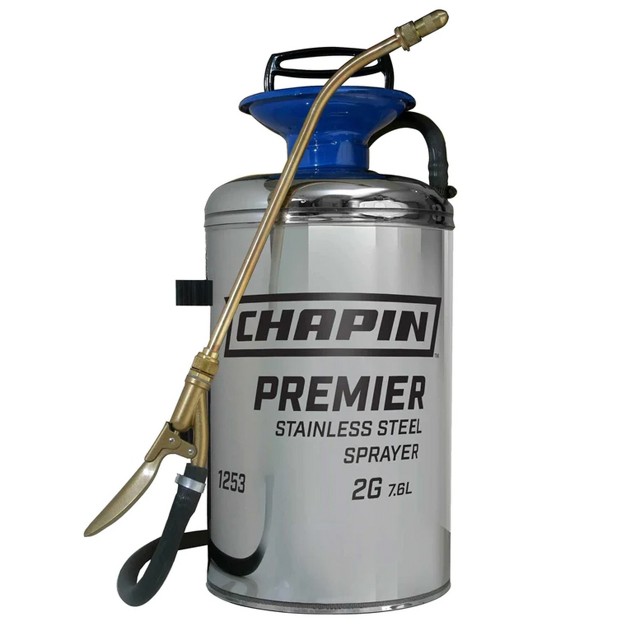 Chapin 1253 Premier 2 gallon Stainless Steel Lawn And Garden Handheld Tank Sprayer