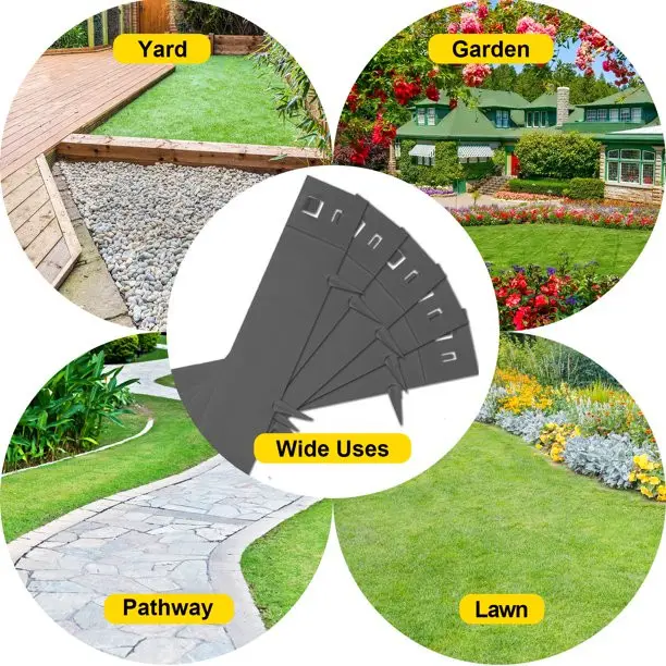 Fence Steel Raised Edge Metal Decor Outdoor OEM ODM Flower Beds Flexible Metal Garden Edging Border Garden Landscape Edging Kit