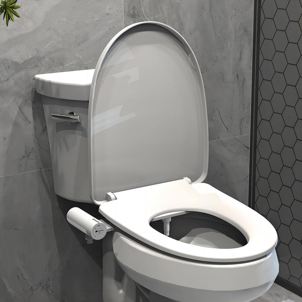 Glacier Bay Slim Non-Electric Bidet Attachment in White with Self Cleaning T3204-30