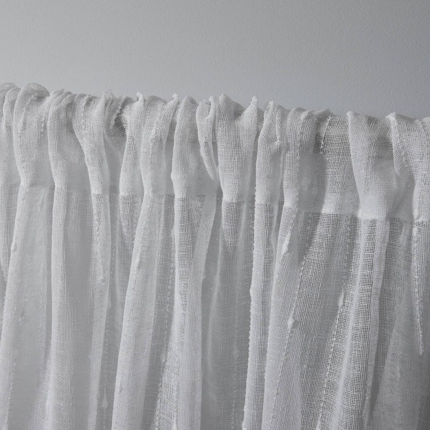 Itaji Rod Pocket Sheer Window Curtain Panels Exclusive Home