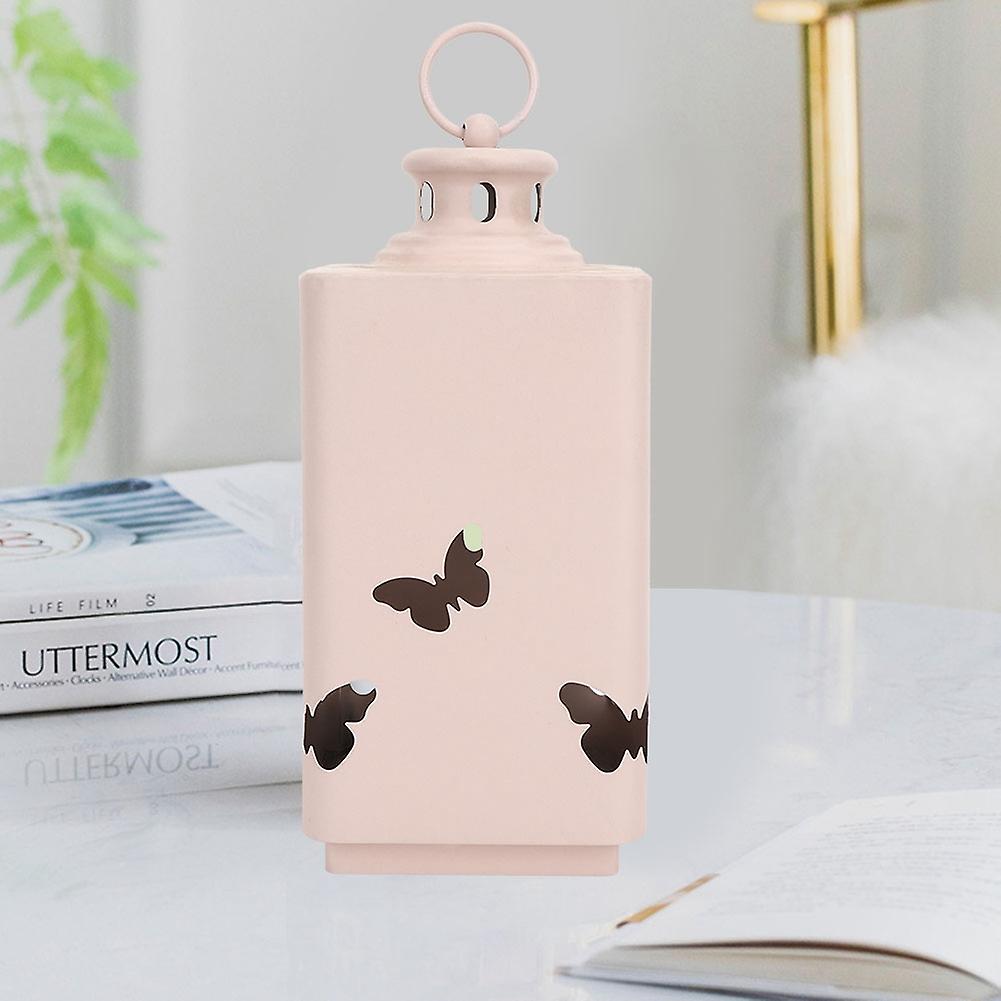 Unique Lantern Light Candlestick Hollow Out Candle Holder Home Table Decoration Ornamentpink